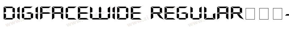 DigifaceWide Regular手机版字体转换